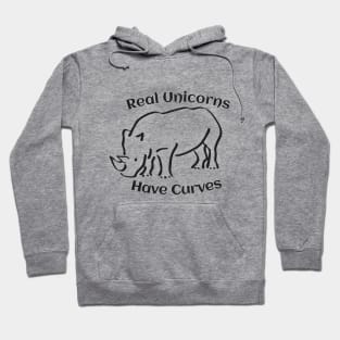 Real Unicorns Have Curves Hoodie